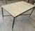 Vintage Coffee Table in White and Grey Marble with Gilt Brass Metal Frame, 1960s For Sale - Image 11 of 18