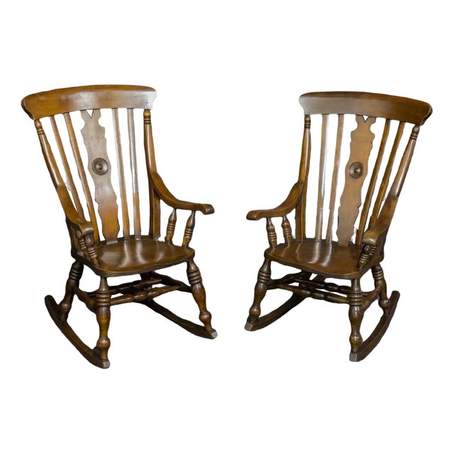 Set of Victorian Rocking Chairs For Sale