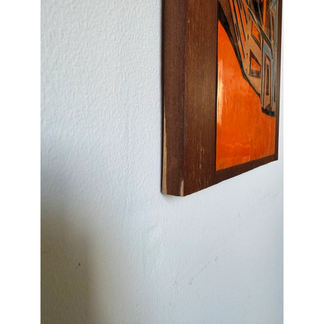 Judith Daner ( 1935 - 2023 ) Enamel on Copper Wall Art Plaque Hanging For Sale - Image 11 of 12
