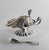 1950s Spanish Sterling Silver Pinch Salt Cellar With Spoon For Sale - Image 6 of 6