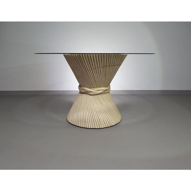 Vintage Sheaf of Wheat Bamboo Dining Table from McGuire, USA For Sale - Image 10 of 16