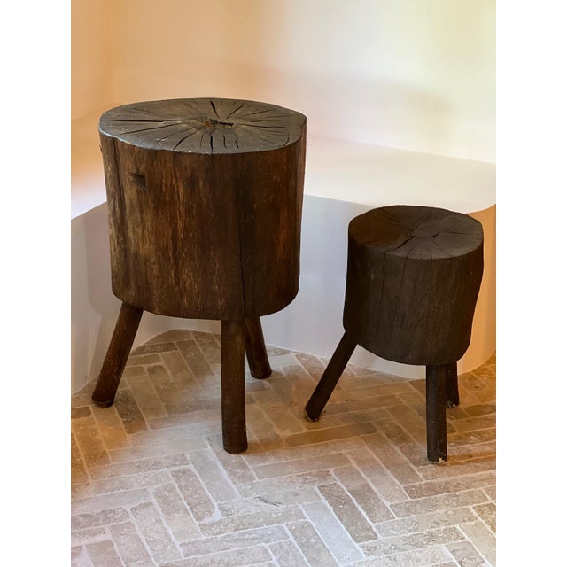 19th Century French Folk Art Stools, 1890s, Set of 2 For Sale - Image 5 of 5