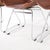 Wood Rattan and Chrome Chairs, 1990s, Set of 4 For Sale - Image 7 of 15