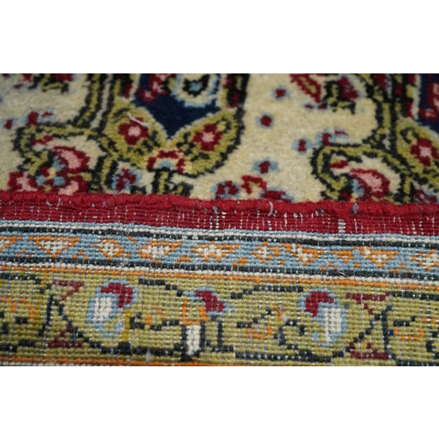 Vintage Persian Qum Rug 4'6'' x 6'7'' For Sale - Image 11 of 12