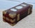 1940s Vintage Chinese Rectangular Jewelry Box W/Carved Stone & Brass Mounts For Sale - Image 5 of 12
