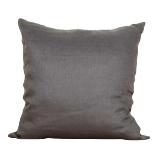 Gray Linen Pillow For Sale