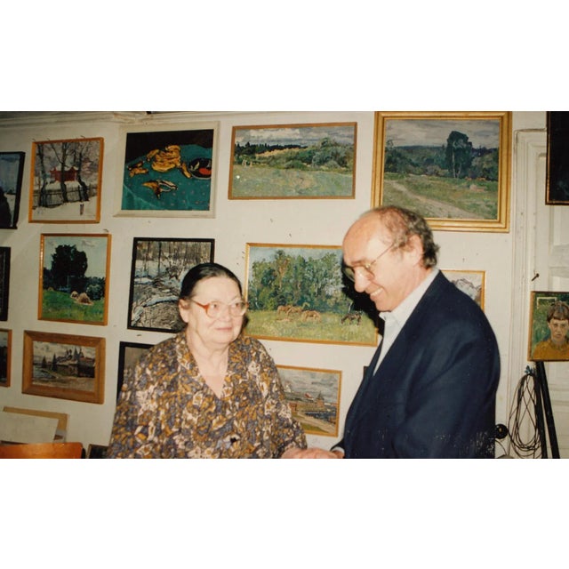 1980s Maya Kopitzeva, White Cherry Blossoms, 1982 For Sale - Image 5 of 7