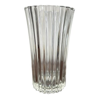 Cristal d'Arques "Athena" Crystal Vase, Vintage by Luminarc For Sale