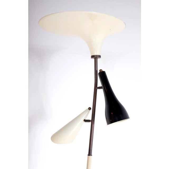Metal Italian Lacquered Metal Floor Lamp, 1960s For Sale - Image 7 of 8