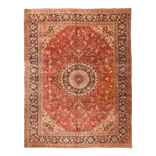 Vintage Sarouk Rug 10'0'' X 13'0'' For Sale