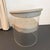 Animal Skin 1970s Clear Lucite and Leather Kagan-Style Barrel Tub Chair For Sale - Image 7 of 8