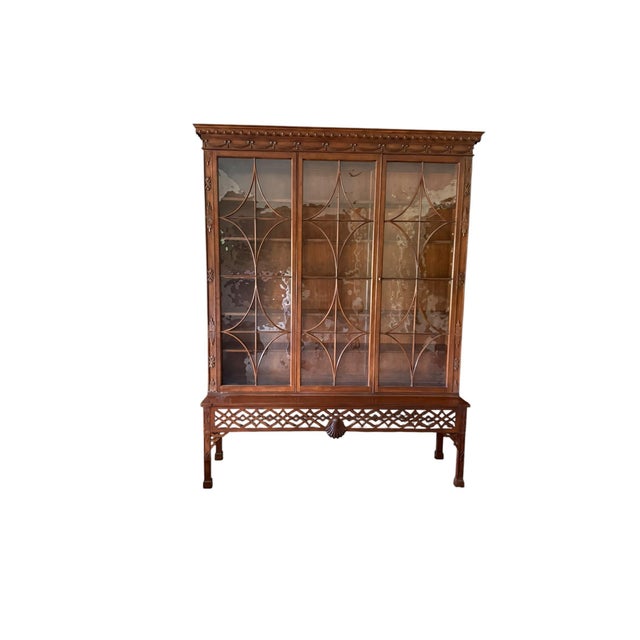 Breakfront Display Cabinet/ Bookcase- Signature Piece by Baker Furniture, Stately Home Collection Vintage For Sale In Detroit - Image 6 of 8