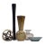 Moody Mid-Century Medley: Dark Neutrals Glass & Ceramic Curation - Group of 5 For Sale