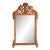 Italian Carved Hardwood Wall Mirror 20th Century For Sale