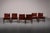 Walnut and Cognac Saddle Leather Monk Chairs by Afra and Tobia Scarpa, 1970, Set of 6, in Flawless conditions. Designed...