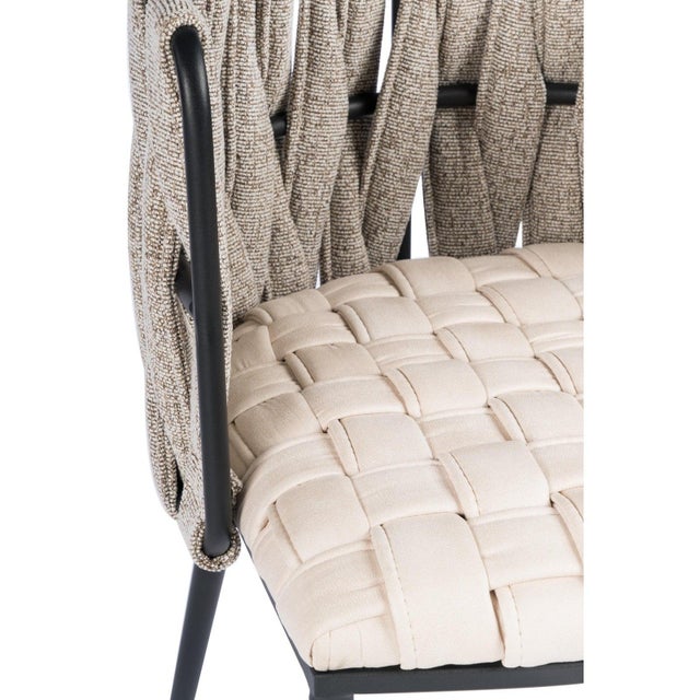 Contemporary Laguna Silver and White Dining Set - 7 Pieces For Sale In Los Angeles - Image 6 of 7