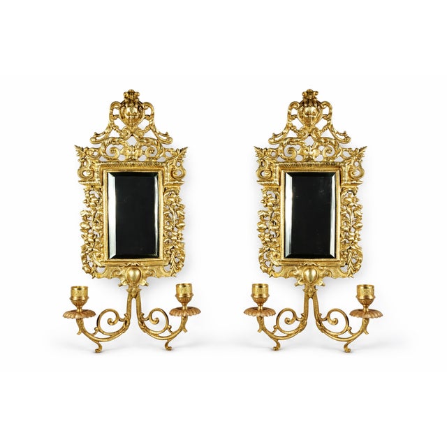 Napoleon III Wall Sconces in Gilt Bronze, Set of 2 For Sale - Image 9 of 9