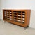 Vintage German Pine Sideboard with 24 Drawers and Glass Sliding Doors, 1960s For Sale - Image 8 of 14