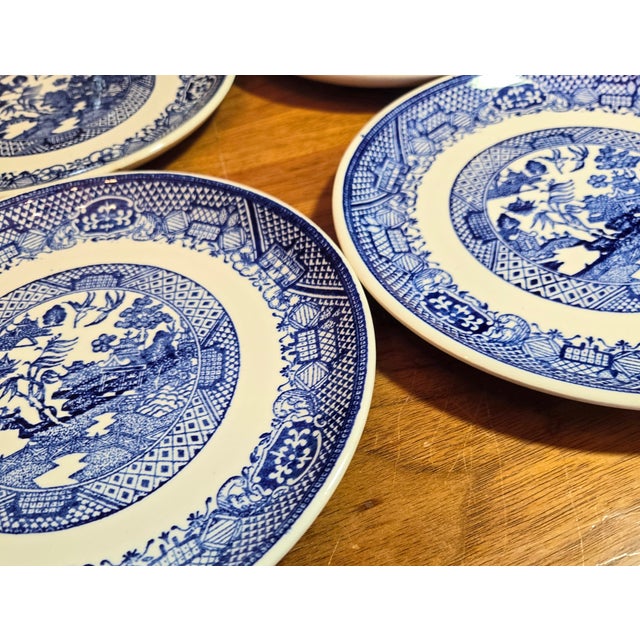 Blue Willow Plates- Set of Nine For Sale - Image 9 of 12