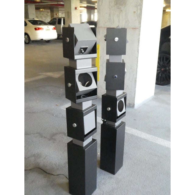 Arteluce Irving Richards Arteluce Swivel Floor Lamps Restored - a Pair For Sale - Image 4 of 12