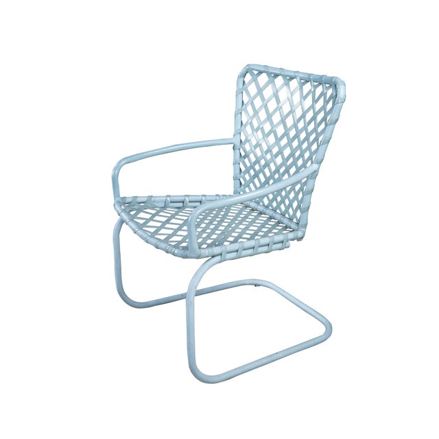 Mid century modern Brown Jordan Tamiami outdoor patio / pool lounge set. Made with sturdy aluminum tube frames and...