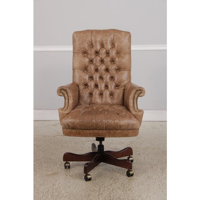 Age: Approx. 30 Years Old Details: Brass Capped Casters High Quality Construction Tack Head Trim Traditional Style Offered...