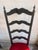High-Back Dining Chairs in Black Wood and Red Velvet, Set of 6 For Sale - Image 5 of 11