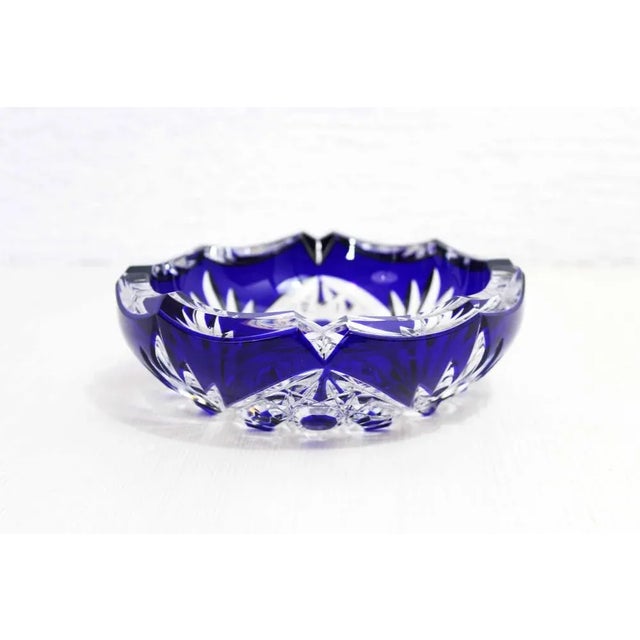 Bohemian Crystal Ashtray, 1960s For Sale - Image 9 of 9