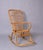 Mid-Century Italian French Riviera Curved Rattan and Bamboo Rocking Chair, 1970s For Sale - Image 17 of 18