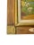 Antique French Château Garden Oil Painting in Handcrafted Folk Art Frame For Sale - Image 6 of 16