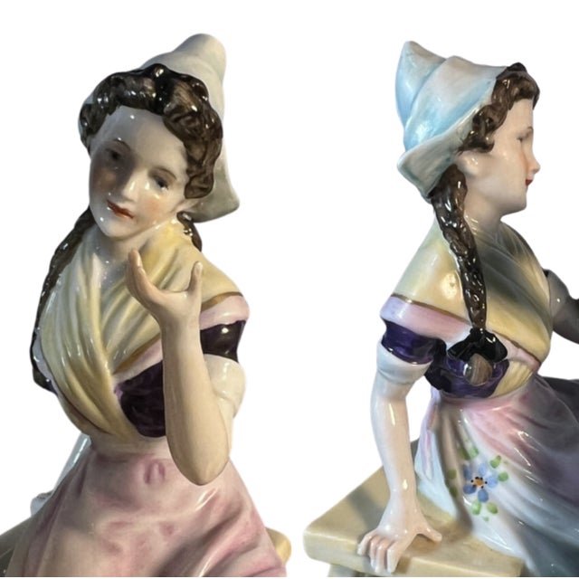 Antique German Four Children in Lively Conversation Porcelain Figurine For Sale In New York - Image 6 of 18