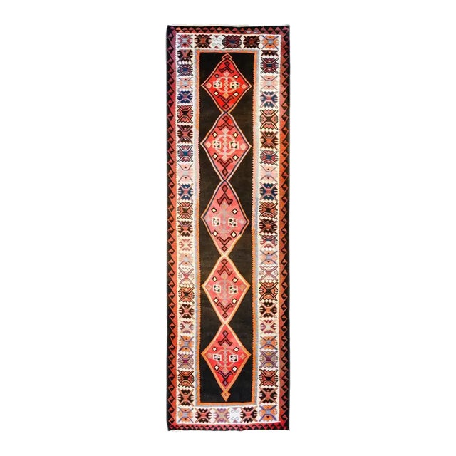 Early 20th Century Veramin Kilim Runner For Sale
