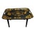 Late 20th Century Gold & Black Handpainted Tole Tray Table For Sale
