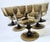 Vintage Boho Chic Nutmeg Champagne Coupes - Set of Six For Sale - Image 6 of 12