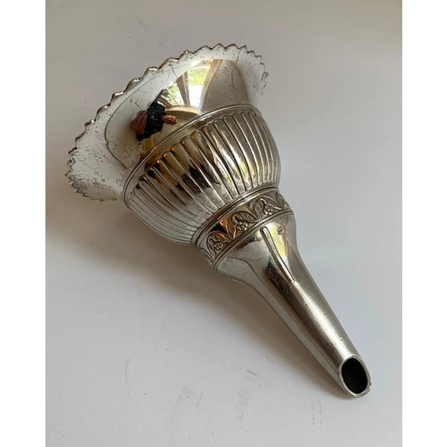 Silver Silver Plate Wine Bar Funnel For Sale - Image 8 of 13