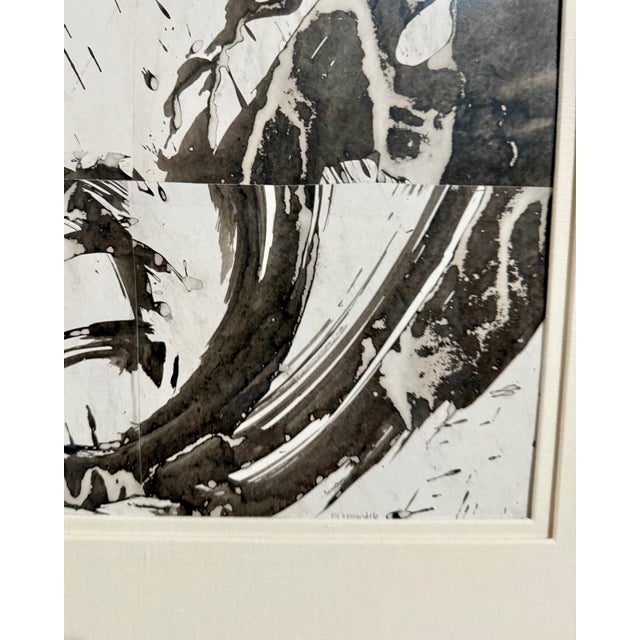 Cecil Touchon, Mixed Media Collage Cut Painting Cecil Touchon Black White Assemblage Texas Art, c.2005-2007 For Sale - Image 9 of 12