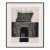 Mid-Century Black & White Geometric Abstract Painting, by Artist Scunio, 31.25” H X 24.25” W For Sale