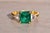 Diez Avenida: Outstanding 2.25 Carat Natural Emerald With Diamond Side Stones For Sale - Image 10 of 12