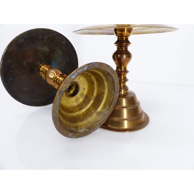 Brass Altar Candlesticks, 1890s, Set of 2 For Sale - Image 10 of 12