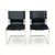 Mid-Century Modern Metal and Leather Chairs by Carlo Bartoli for T70, 1970s, Set of 2 For Sale - Image 3 of 18