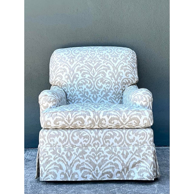 Vintage Fleur De Lys Lounge Chair For Sale - Image 10 of 12