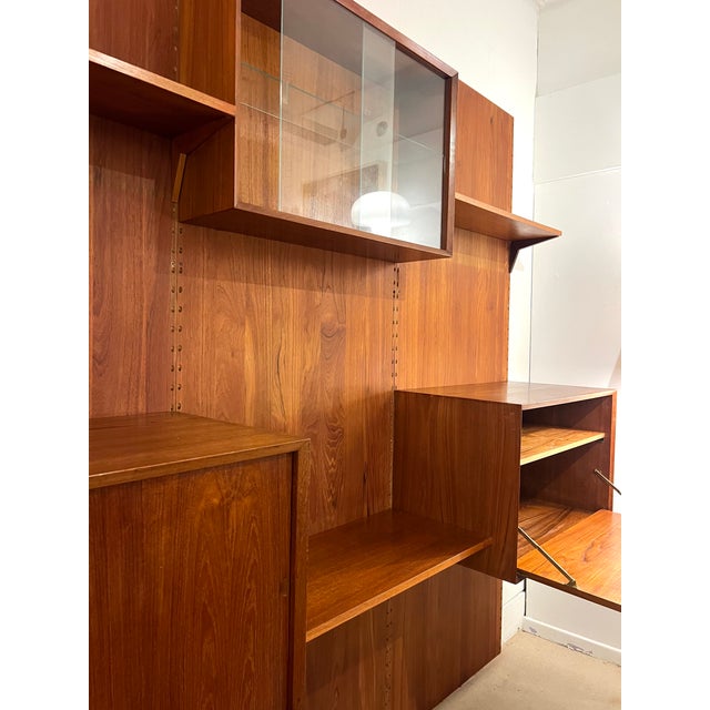 Mid-Century Teak Wall Unit by Poul Cadovius, 1960s For Sale - Image 10 of 13