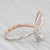 White 2.18ctw Diamond Butterfly Ring 18k White Rise Gold Size 6.5 Adjustable For Sale - Image 8 of 8