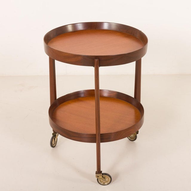Italian Round Bar Trolley, 1960s For Sale - Image 11 of 11