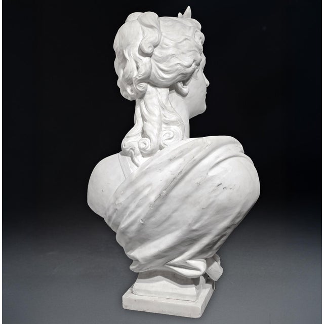 White Pietro Olivieri, Diana the Huntress, 1800s, Carrara Marble For Sale - Image 8 of 12