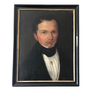 Dutch Gentleman, 19th Century, Oil Painting on Canvas, Framed For Sale
