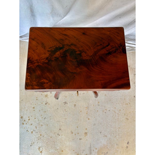 19th Century French Walnut Writing Work Table For Sale - Image 12 of 13