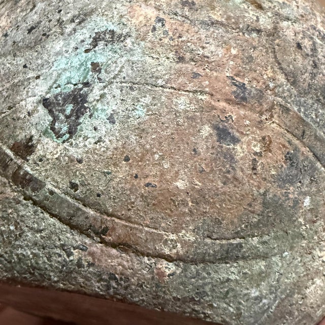 Antique Bronze Ikebana Vase Japan For Sale - Image 10 of 12