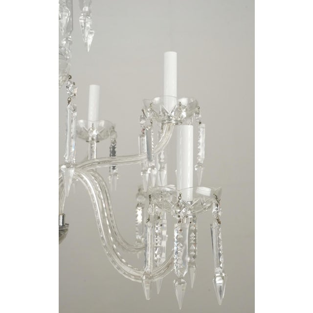 Vintage Traditional Crystal Chandelier With Sculpted Spear Drops For Sale - Image 4 of 12