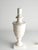 Neoclassical White Florentine Alabaster Table Lamp with Leaf Relief, Italy For Sale - Image 4 of 18